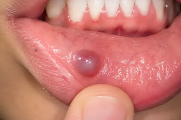 Publication image: Oral mucocele of the lower lip